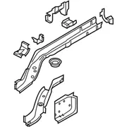Frame Side Member Floor Sidemember - Right, Rear, Center (Convertible, Coupe)