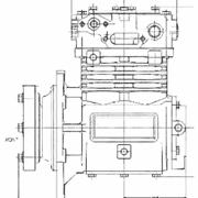Air Compressor 16 CFM Bendix EL1600 Adapter Without S60