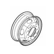 Wheel 6.0 X 19.5 -White