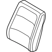 Seat Back Cushion Cover - Left, Front