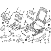 Panel Cover <br>Seat Trim finish Pivot Seat Shield Side Valance - Right, Front, Outer