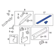 Door Trim Sill Plate Insert Scuff <br>An (usually a namePlate) that attaches to the