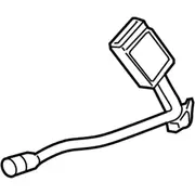 Seat Belt Receptacle Buckle Pretensioner - Right, Front