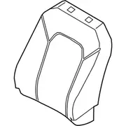 Seat Back Cushion Cover - Left, Front
