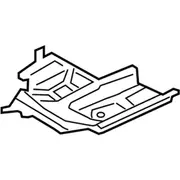 Frame Side Member Reinforcement Sidemember Extension - Left, Front, Inner