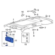 Sun Visor - Right (Platinum, ST)
