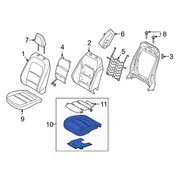 Seat Cushion Foam Pad - Front