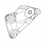 Right Hand Front Engine Support Bracket for CL6 DD16 EPA07 / EPA10