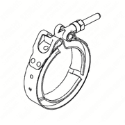 Exhaust Clamp V-Band - ATD, S60 14L EPA07