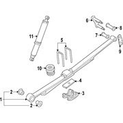 Suspension Shock Absorber - Left, Right, Rear