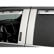 SuperCab & SuperCrew Bight Stainless Steel B-Pillar Trim for Vehicles with Factory Keypad