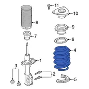 Coil Spring - Left, Right, Rear