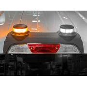 F-150 Lightning 2024 LED Warning Strobes by SoundOff Signal, Amber and White, Med. Dark Slate Interior