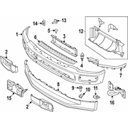 Bumper Trim Molding - Left, Front