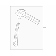 Body B-Pillar Side Roof Rail - Right, Inner