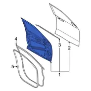 Door Shell - Left, Rear
