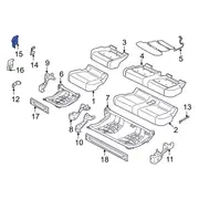 Seat Trim Panel Back Latch Cover - Rear