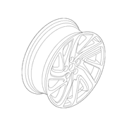 Wheel Rim 8 X 19 Prem Painted