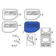Fender Emblem Name Plate - Right, Center (BEV, Pro)