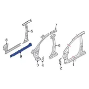 Rocker Panel Reinforcement Floor Sidemember - Left, Front, Inner