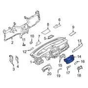 Radio Bezel Instrument Panel - DM4 TFT For Sync II (XLT)