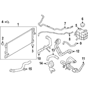 Engine Coolant Overflow Hose <br>A that feeds to the or recOvery bottle in a closed loop