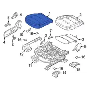 Cover Seat Cushion - Right, Front