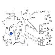 Door Latch Lock Actuator Motor - Right, Rear