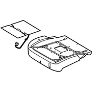 Seat Cushion Foam Heating Pad - Left, Front