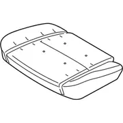 Seat Cushion Pad - Left, Rear, Back
