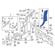 Body C-Pillar Trim Panel - Right, Center