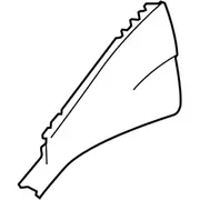 Body A-Pillar Reinforcement Extension - Left, Outer
