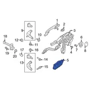 Exterior Door Handle - Left, Right, Rear