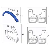 Fender Flare Wheel Arch Molding - Left