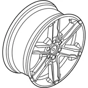 Wheel Rim 22 X 9.5 Premium Painted Alum