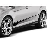 Focus 2012-2018 Matte Black Lower Blade Body Side Stripe Kit