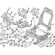 Damper Headrest Bracket Kit Seat <br>A component that facilitates the mounting of - Left, Right, Front