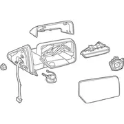 View Mirror - Left, Rear, Outer