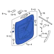 Door Interior Trim Panel - Left, Front
