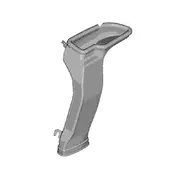 Drive Motor Battery Compartment Cooling Fan Duct Air Pack Blower Bracket - Rear