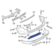 Bumper Cover Reinforcement Isolator - Rear 3.0L