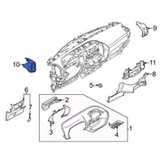 Dashboard Air Vent Louvre (Limited, XLT)