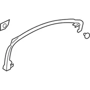 Door Window Molding Decal - Left, Front