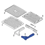 Floor Carpet Insulator Support - Left