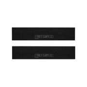 Tufskinz Gray Lettering on Black Texture Door Sill Kit