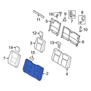 Seat Back Cushion Cover - Left, Rear