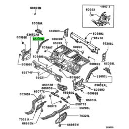 Mitsubishi FUSO® Truck Parts | Cab and Body | Front Floor