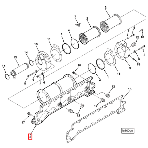 208029 Cummins | Oil Cooler Housing | Source One Parts Center