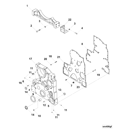 3034777 Cummins | Gear Cover | Source One Parts Center