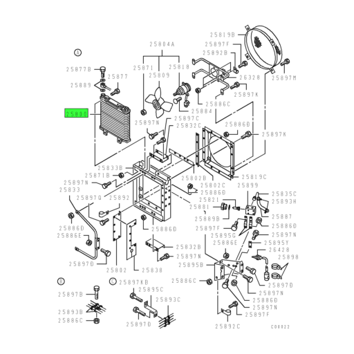 ME510245 Mitsubishi FUSO | Transmission Oil Cooler | Source One Parts ...